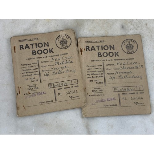 300 - 3 OFF WWII RATION BOOK