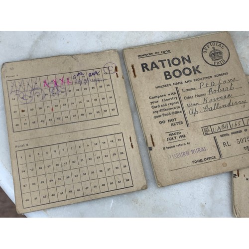 300 - 3 OFF WWII RATION BOOK