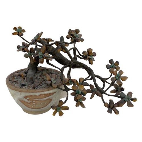 319 - ANTIQUE BONSI TREE MADE FROM NATURAL STONE