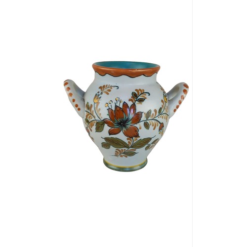 392 - A 2 HANDLED DUTCH VASE 5