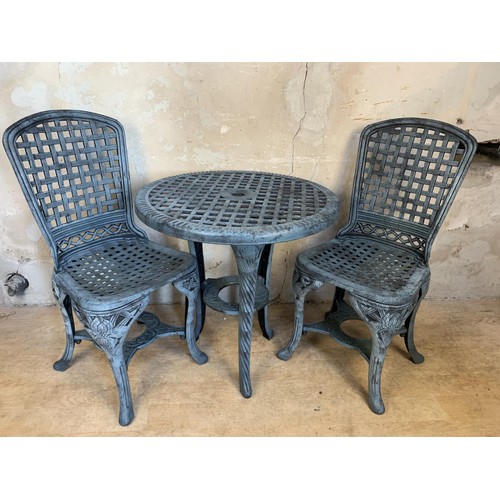 337 - GARDEN PATIO TABLE AND 2 CHAIRS