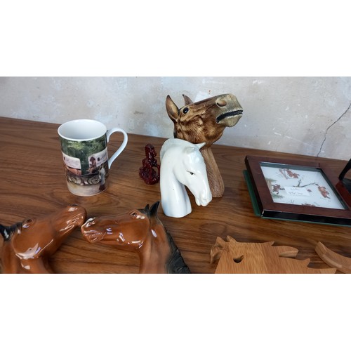 341 - QTY OF HORSE RELATED ITEMS