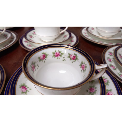 347 - A 33 PIECE AYNSLEY TEA SERVICE