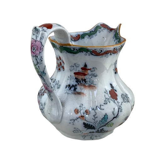 374 - AN ASHWORTH Bros HANLEY IRONSTONE JUG