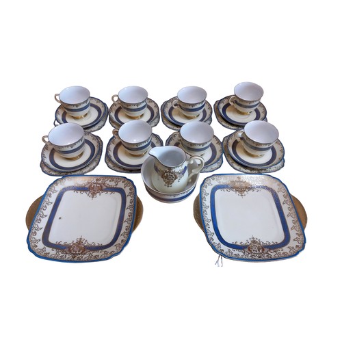 433 - A HANDPAINTED 30 PIECE TEA SERVICE