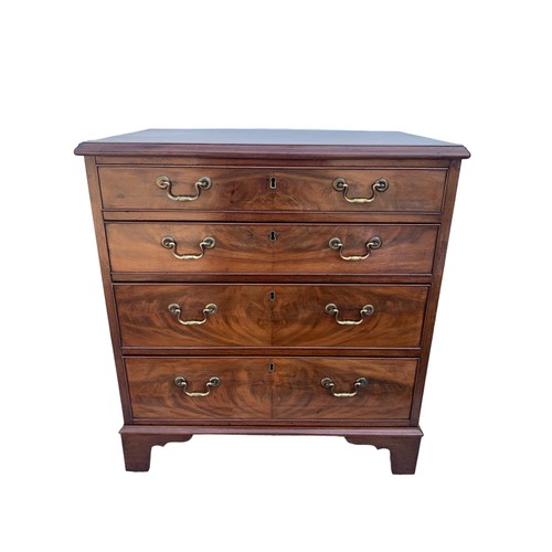 889 - AN EARLY BACHELORS CHEST OF DRAWERS