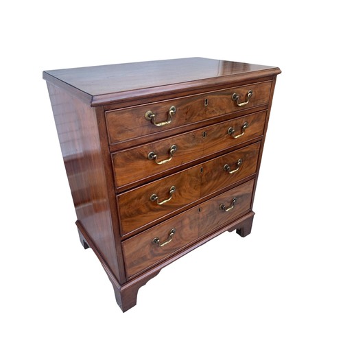 889 - AN EARLY BACHELORS CHEST OF DRAWERS