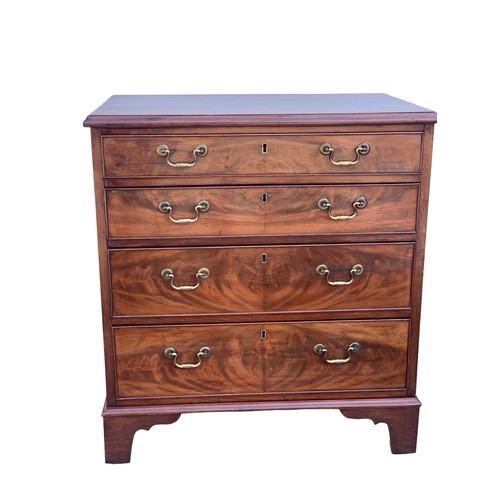 889 - AN EARLY BACHELORS CHEST OF DRAWERS