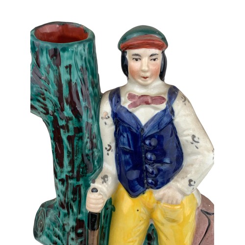 899 - A YOUNG TOM MORRIS STAFFORDSHIRE FIGURE