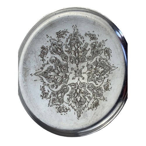 574 - A CONTENETAL SILVER SWEET PASTRY DISH RAISED ON CIRCULAR BASE 186grm