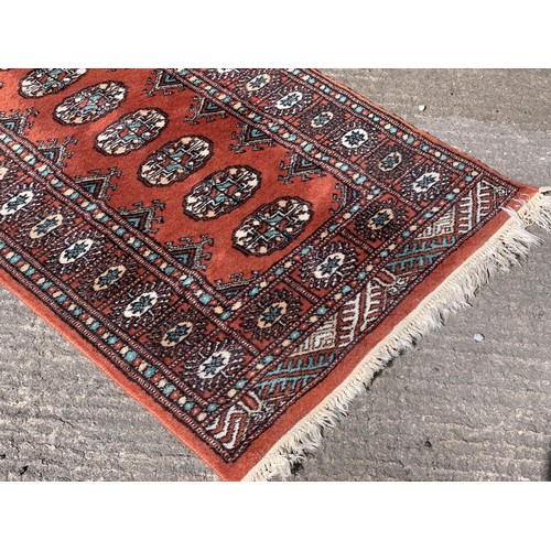 134 - WOOLEN RUNNER 74 X 24