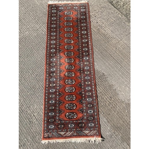 134 - WOOLEN RUNNER 74 X 24