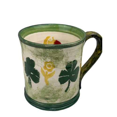 291 - IRISH THEMED SPONGEWARE MUG