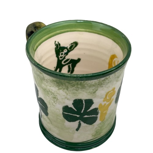 291 - IRISH THEMED SPONGEWARE MUG