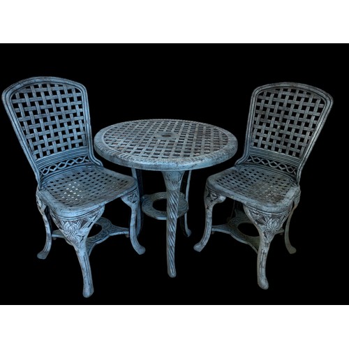 337 - GARDEN PATIO TABLE AND 2 CHAIRS