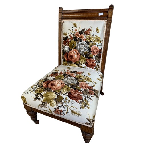 396 - EDWARDIAN LADIES CHAIR