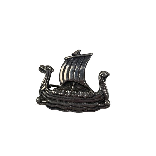 237 - SILVER VIKING SHIP BROOCH