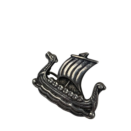 237 - SILVER VIKING SHIP BROOCH