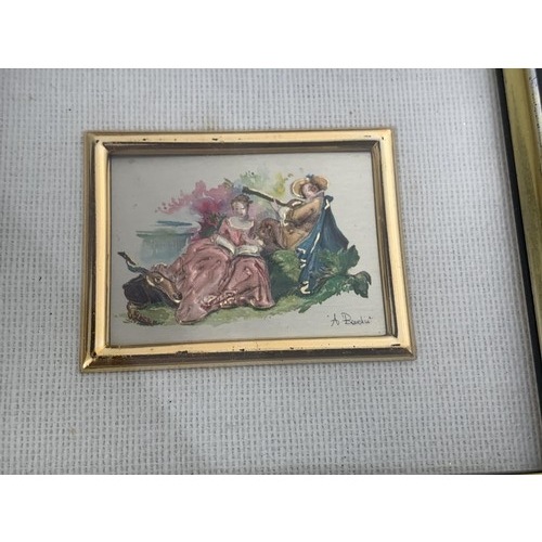 261 - A PAIR OF ITALIAN SILVER LITHOGRAPHS