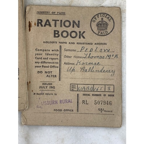 300 - 3 OFF WWII RATION BOOK