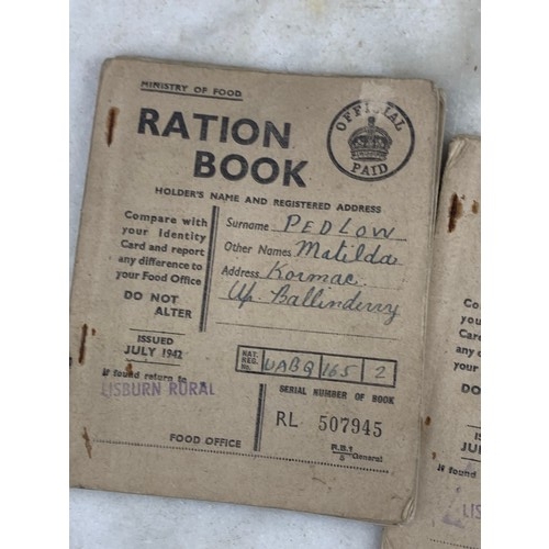 300 - 3 OFF WWII RATION BOOK