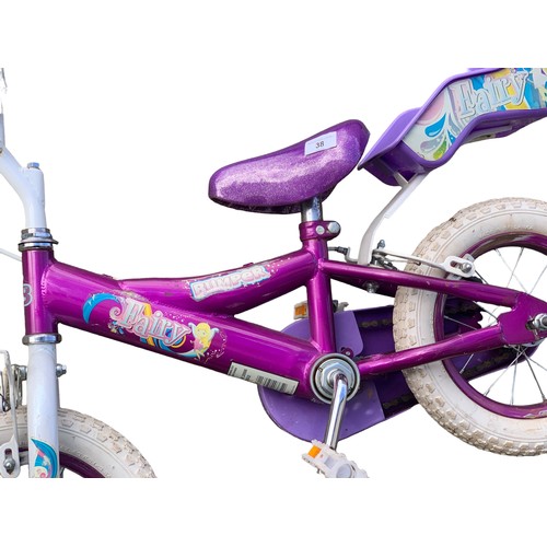 38 - A CHILDS PURPLE BIKE