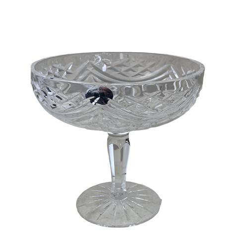 47 - A QUALITY TYRONE CRYSTAL COMPORT & CRYSTAL BASKET