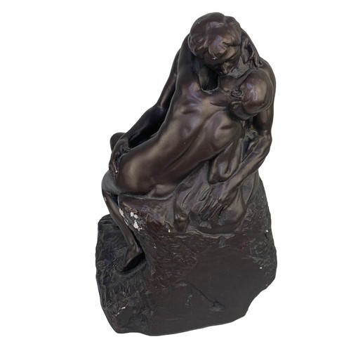 100 - A BRONZED FIGURE THE LOVERS 10