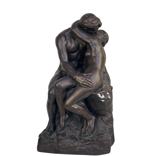 100 - A BRONZED FIGURE THE LOVERS 10