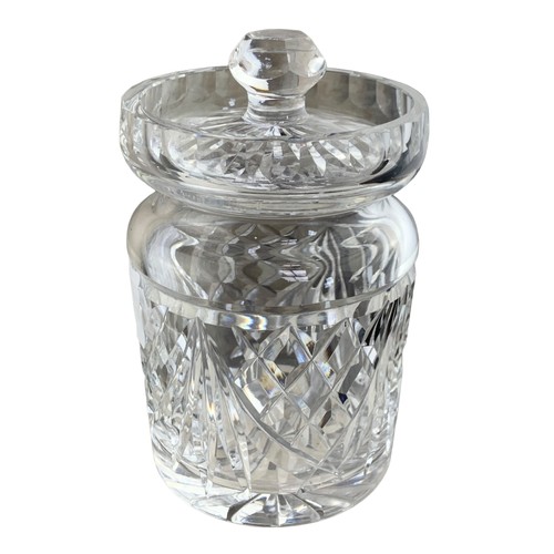 232 - WATERFORD CRYSTAL HONEY POT 4.5