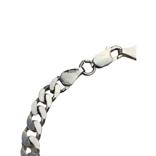 233 - HEAVY SILVER FLATLINK BRACELET