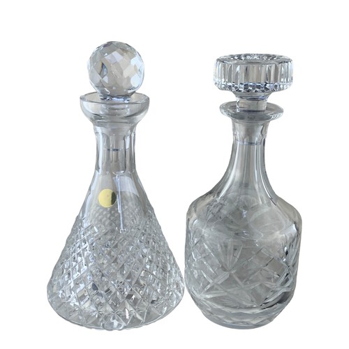 377 - 2 CRYSTAL DECANTERS