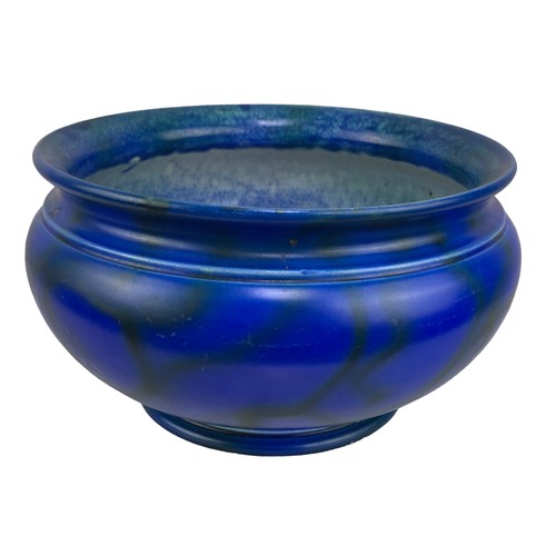 467 - A STUNNING BLUE BOWL BY BRETBY WITH IMPRESSION MARKS 8