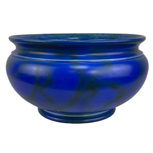 467 - A STUNNING BLUE BOWL BY BRETBY WITH IMPRESSION MARKS 8