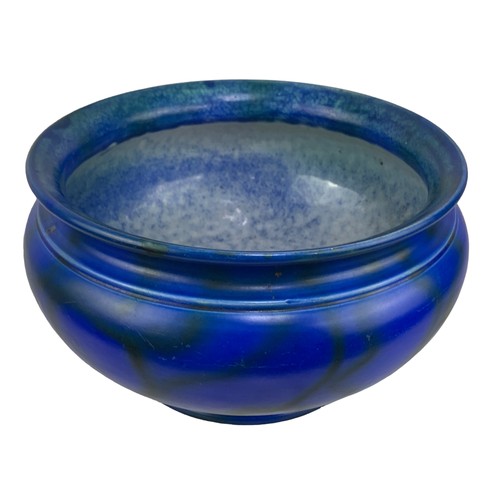 467 - A STUNNING BLUE BOWL BY BRETBY WITH IMPRESSION MARKS 8