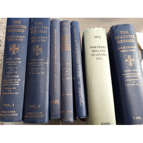 10 - A SET OF BOOKS 1801-1970s THE STATUTE REVISED NORTHERN IRELAND