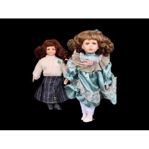 61 - 2 PORCELINE DOLLS