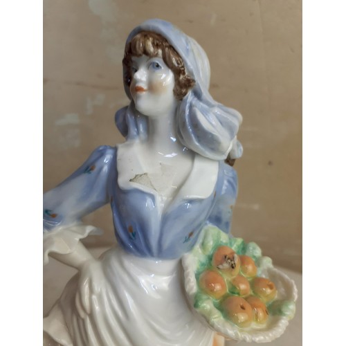 80 - A ROYAL WORCESTER ROSIE PICKING APPLES