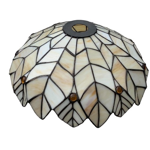 90 - A STUNNING GEM SET TIFFANY STLE SHAPED LIGHT SHADE