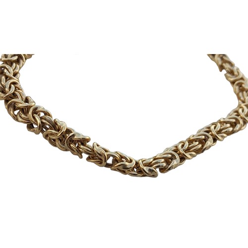 233 - AN ORNATE SILVER GILT LINK BRACELET