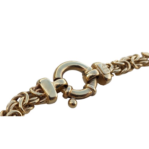 233 - AN ORNATE SILVER GILT LINK BRACELET