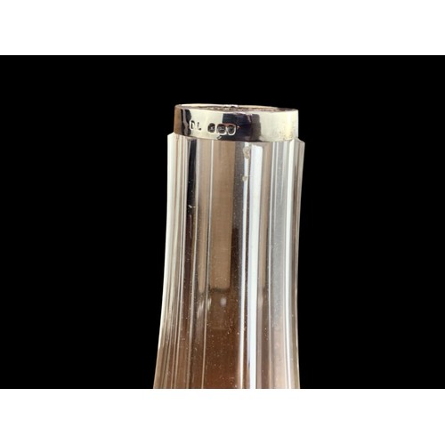 303 - LONDON SILVER LIPPED SPILL VASE