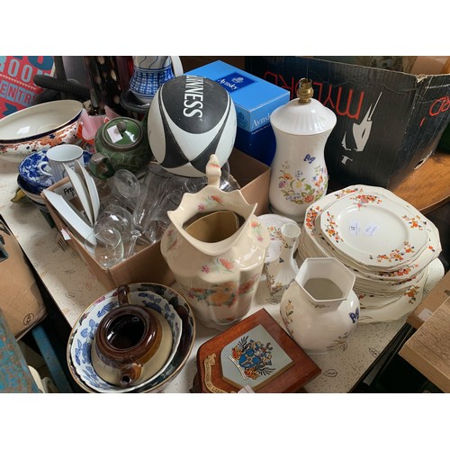 9 - A LARGE ASSORTED TABLE LOT