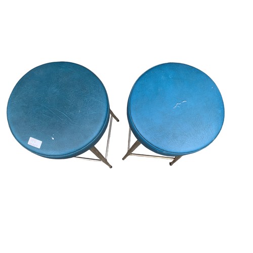 38 - A PAIR OF RETRO STOOLS