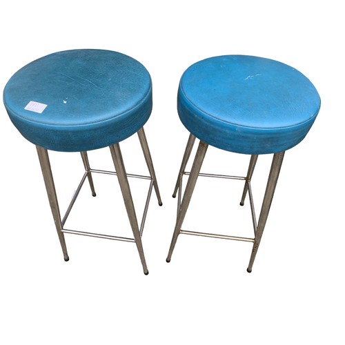 38 - A PAIR OF RETRO STOOLS