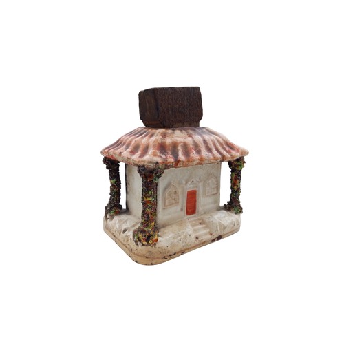 348 - A VICTORIAN STAFFORDSHIRE PASTILLE BURNER