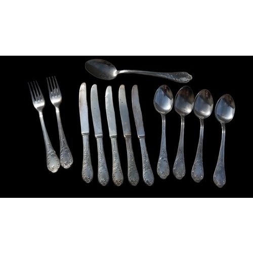 358 - 800 ITALIAN SILVER CUTLERY 480GRAMS