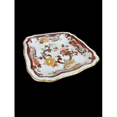 362 - MASONS BROWN VELVET SHAPED DISH