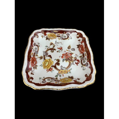 362 - MASONS BROWN VELVET SHAPED DISH