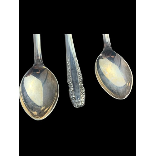 250A - A SET OF 6 SILVER TEASPOONS MAKERS MARK B R S WEIGHT 63grms